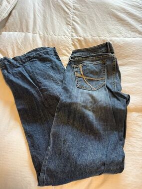 Ariat Dark Blue Trouser Jeans with Embroidered Pocket